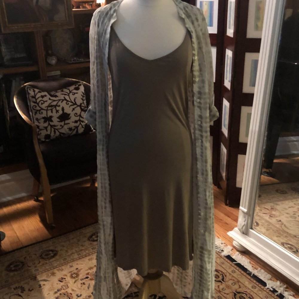 NWT - FREE SHIPPING - Soft Surroundings slip dress and sheer duster set